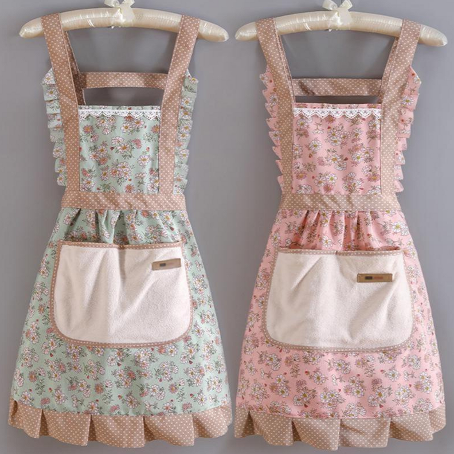 Floral Chic Kitchen Apron for Women