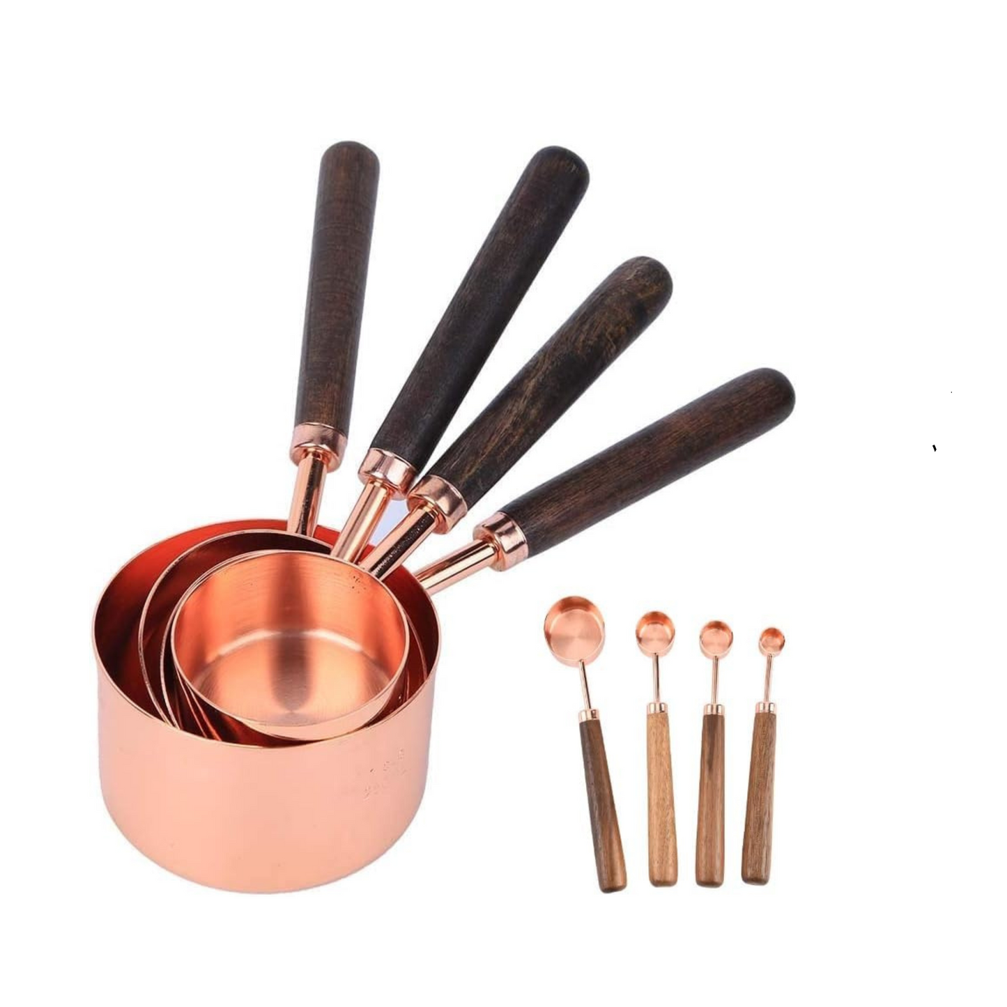 Elegant Gleam Copper Measuring Tools for Kitchen