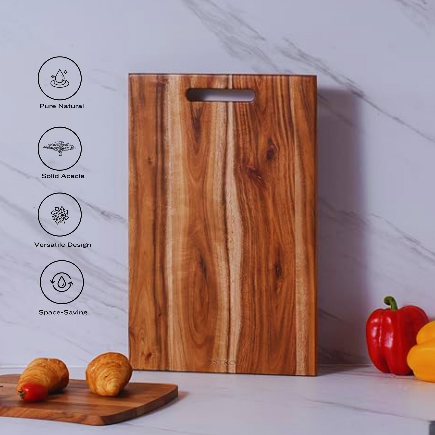 Premium Wooden Cutting Board | Solid Woodcraft