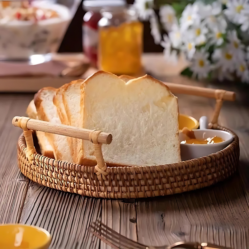 Durable Handwoven Rattan Tray