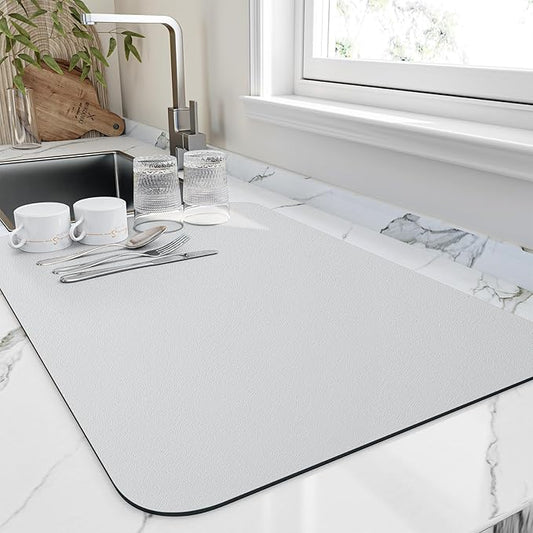 Fast-Drying Kitchen Dish Mat | Ultra-Absorbent Diatomite