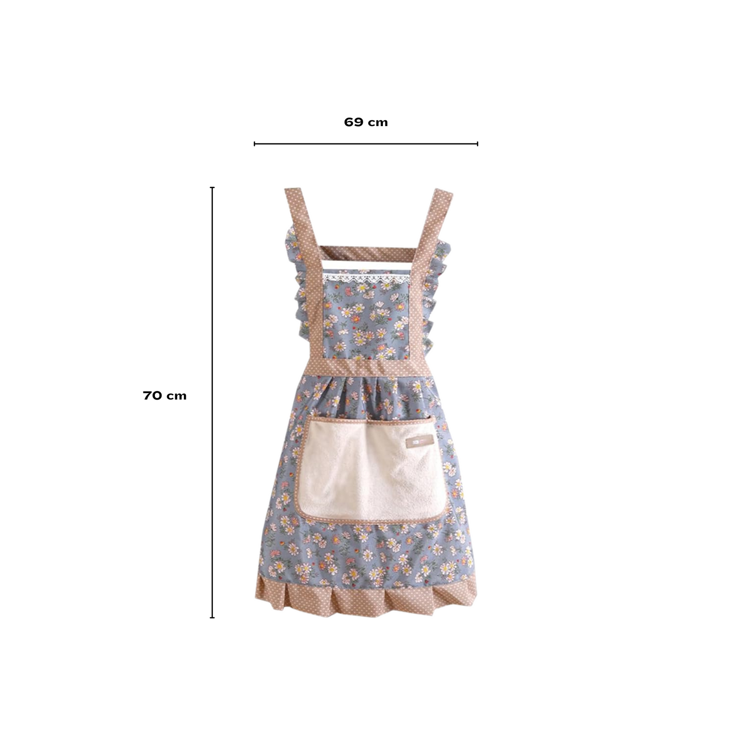Floral Chic Kitchen Apron for Women
