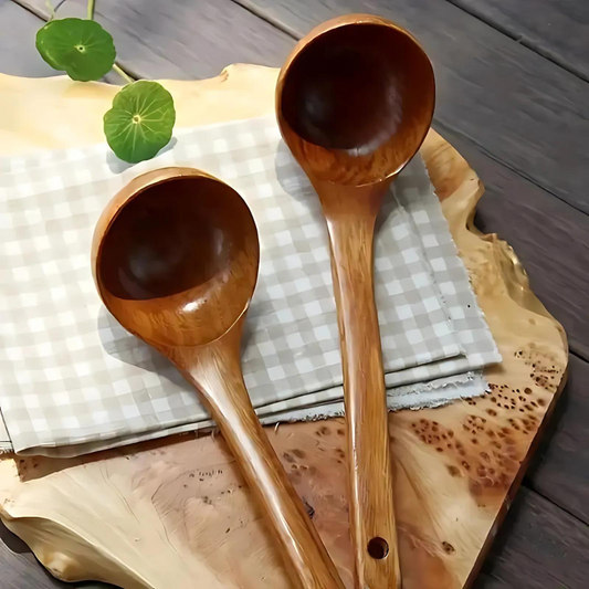 Eco-Friendly Natural Wood Soup Spoon