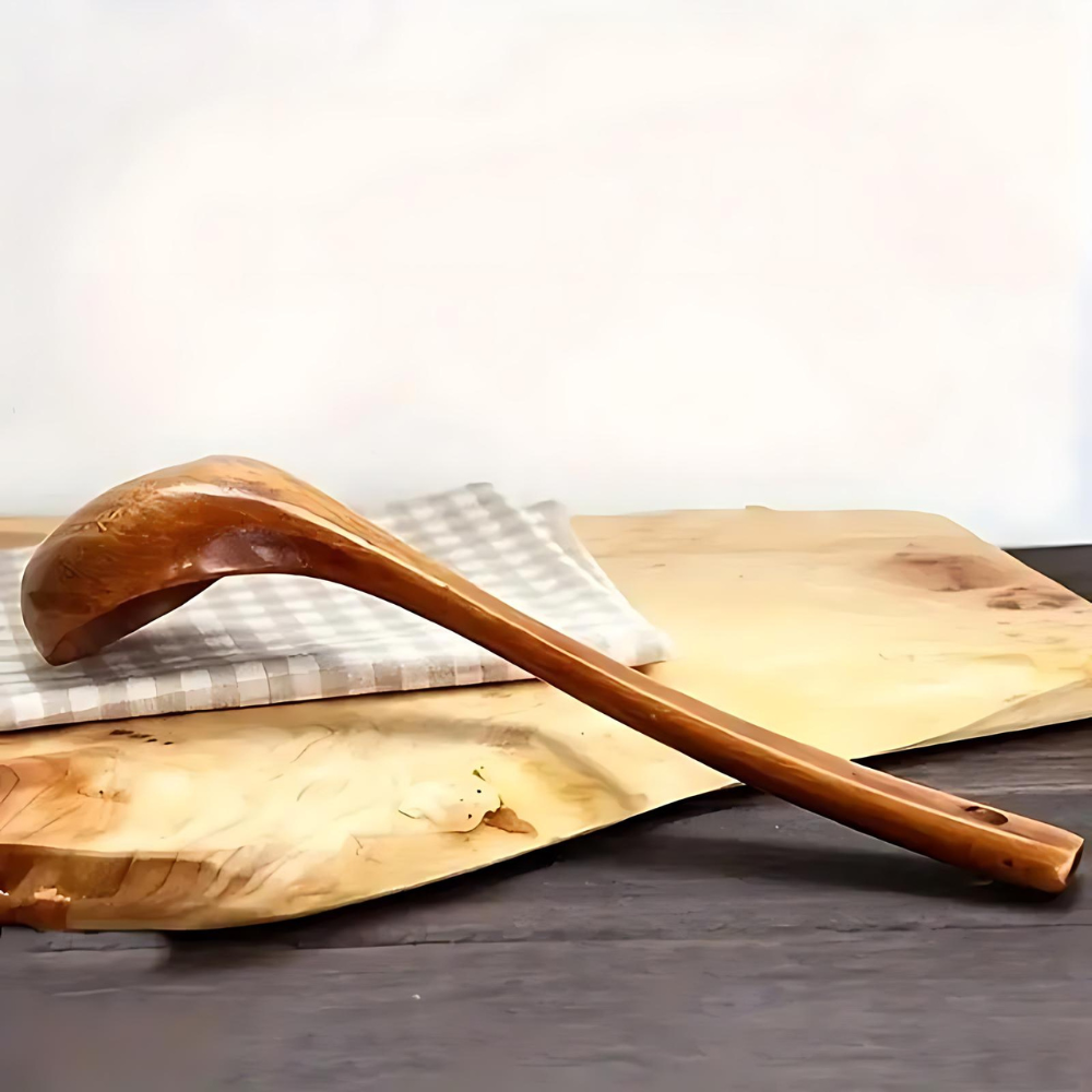 Eco-Friendly Natural Wood Soup Spoon