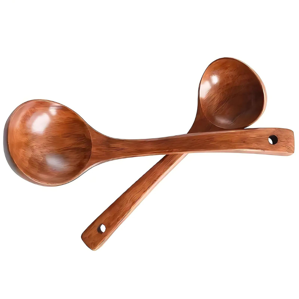 Eco-Friendly Natural Wood Soup Spoon