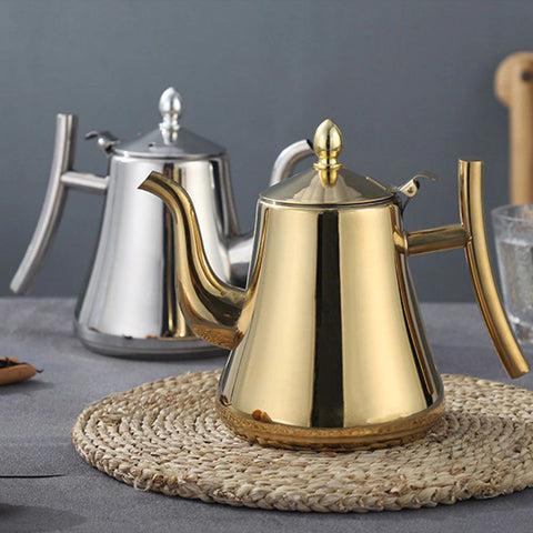 Elegant Stainless Steel Induction Kettle with Filter